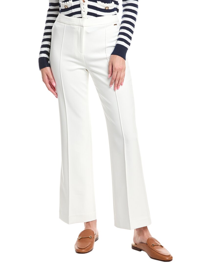 T Tahari Wide Leg Trouser With Pintuck Front