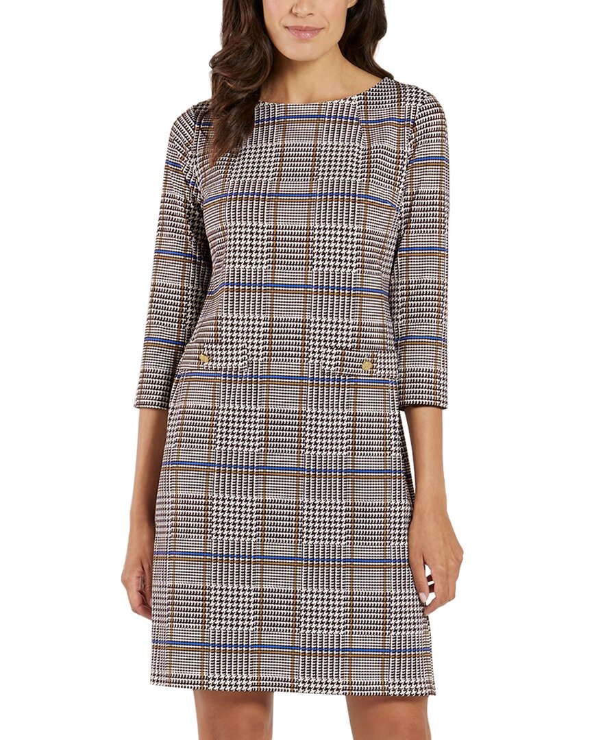 Jude Connally Sabine Shift Dress In Gray