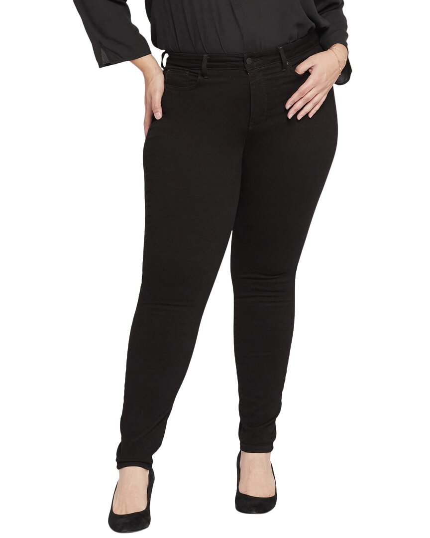 Nydj Waist Match Womens High-rise Denim Wide Leg Pants
