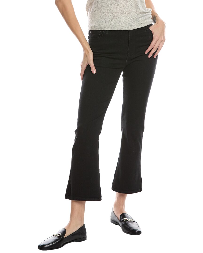 7 For All Mankind Ali High-waist Nights Classic Flare Jean In Black