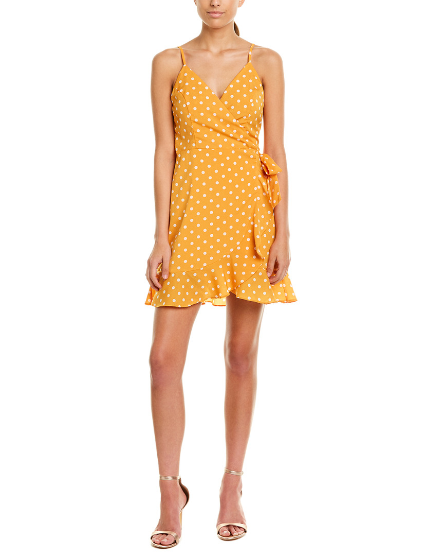 Image of Lumiere Polka Dot Wrap A-Line Dress