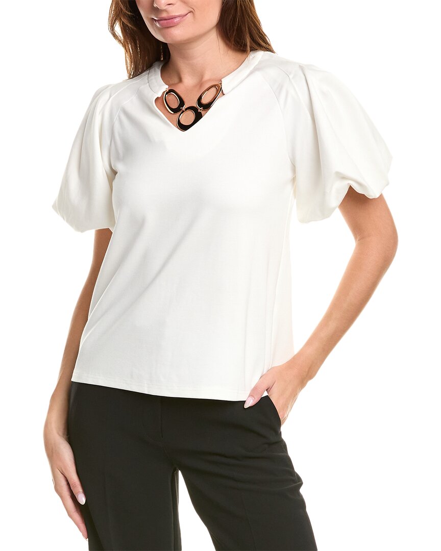 GRACIA GRACIA JEWELRY EMBELLISHED TOP
