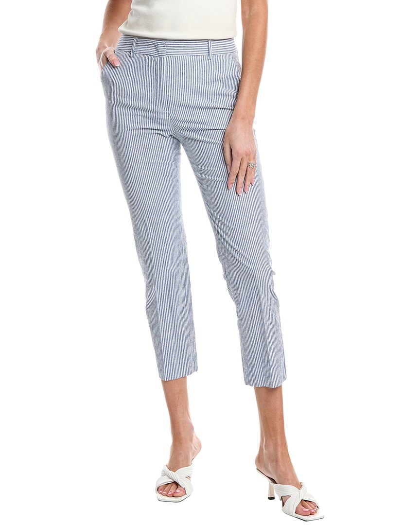 Weekend Max Mara Starlet Linen-blend Trouser In Blue