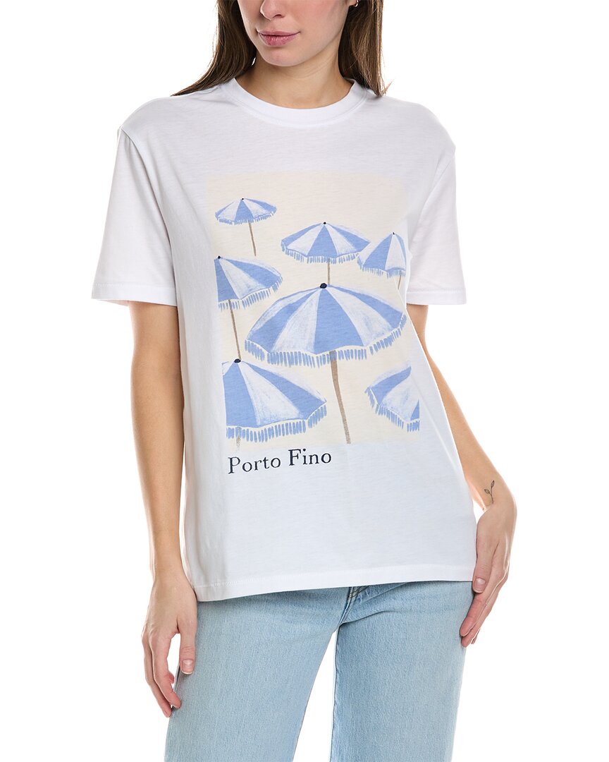 Shop Wildfox Porto Fino T-shirt In White