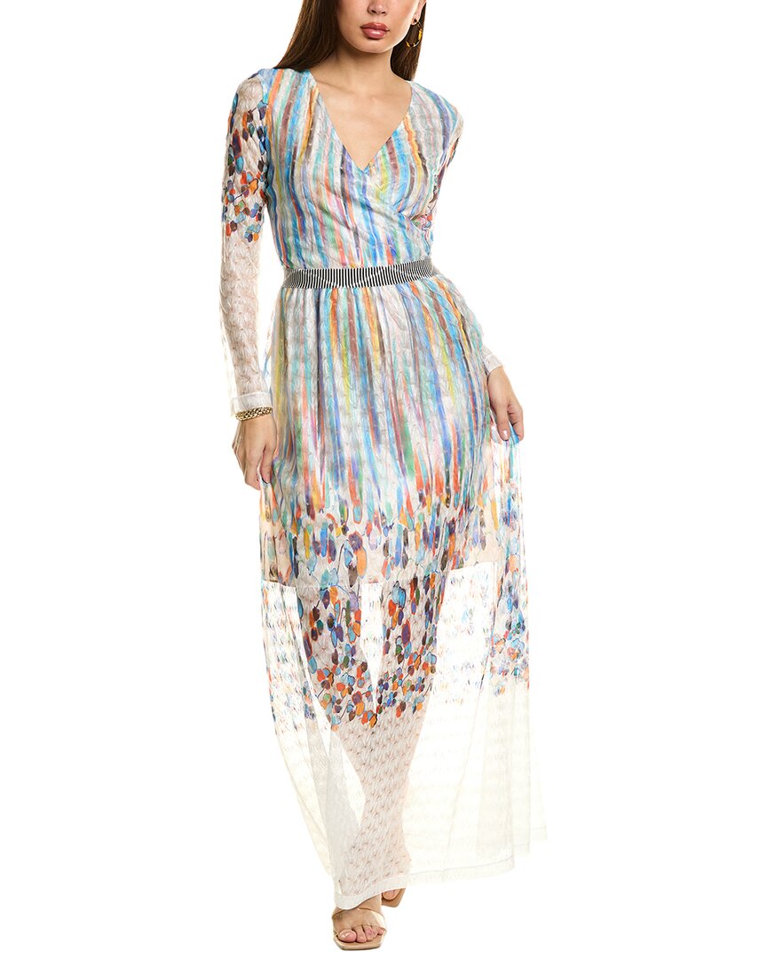 M Missoni Lace Wool-blend Maxi Dress In White