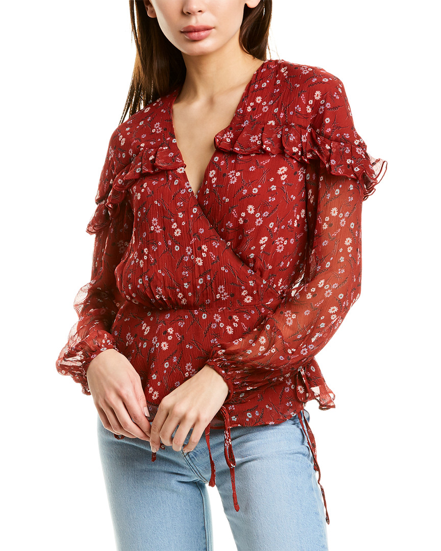 Image of Stevie May Crepe Wrap Blouse