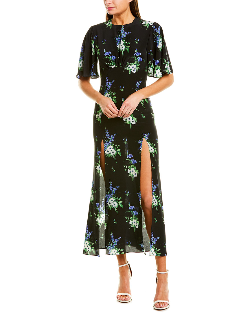 Image of LES REVERIES Slit-Front Silk Maxi Dress