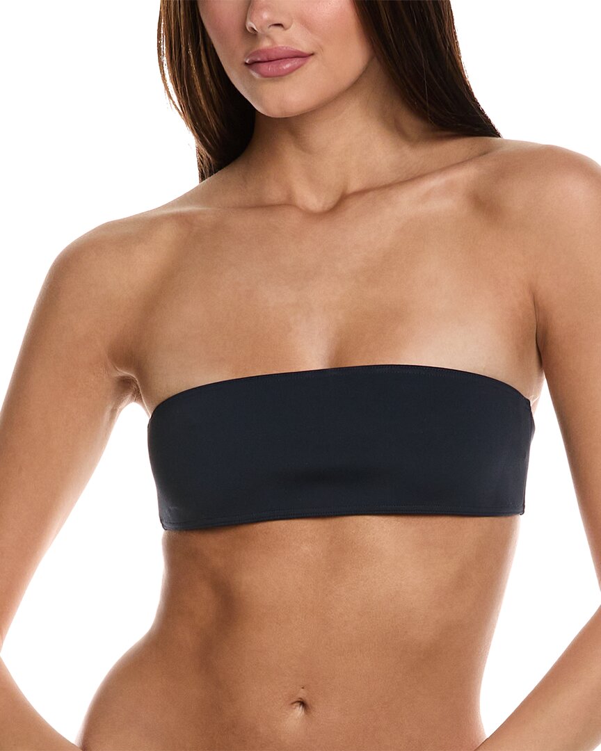 Shop Zadig & Voltaire Sensitive Scuba Bandeau Bikini Top In Blue