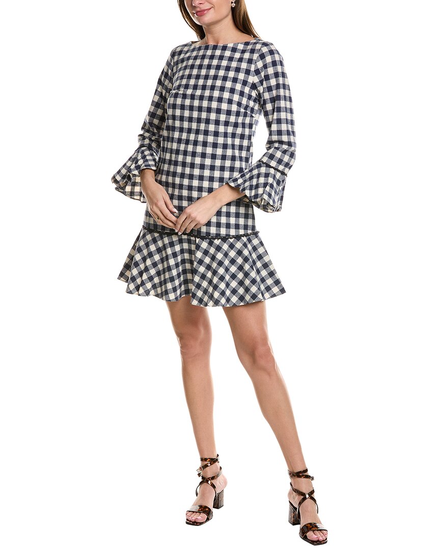 Sail To Sable Ruched Mini Dress In Navy