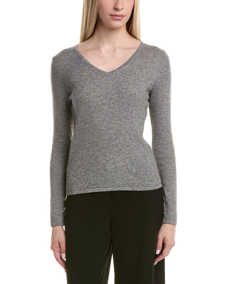 Bruno Magli Classic Crewneck Wool & Cashmere-blend Sweater In Gray