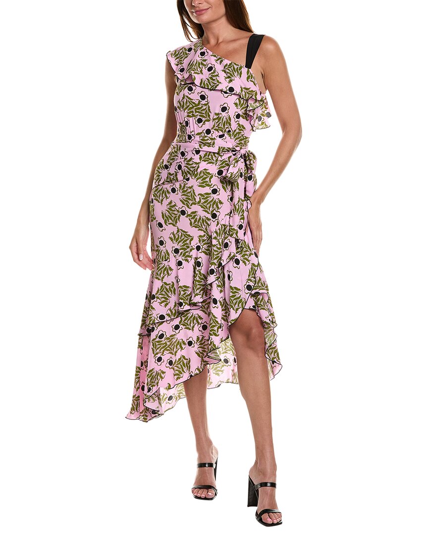Diane Von Furstenberg Violetta Midi Dress In Pink