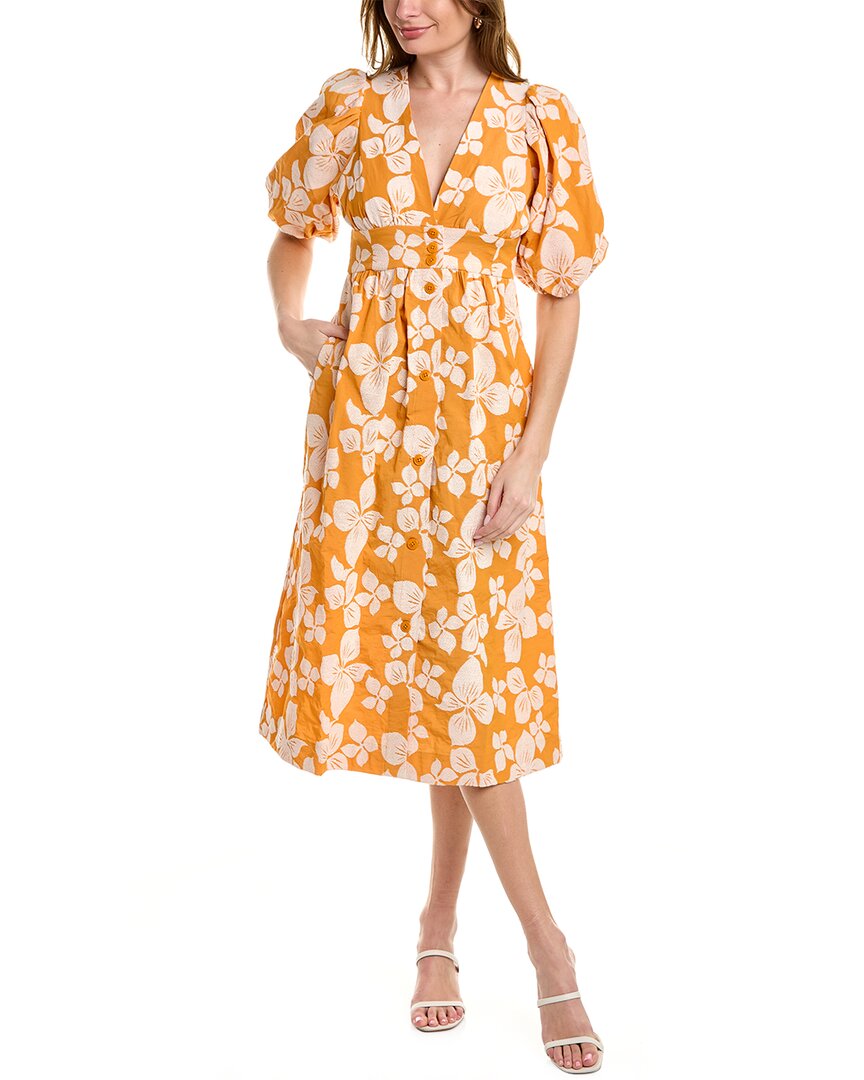 Ted Baker Cinthy Jacquard Dress In Orange | ModeSens