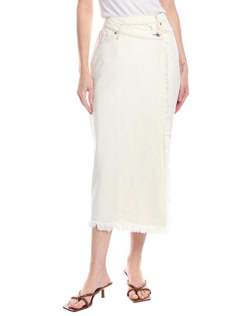Simkhai Piper Denim Midi Skirt