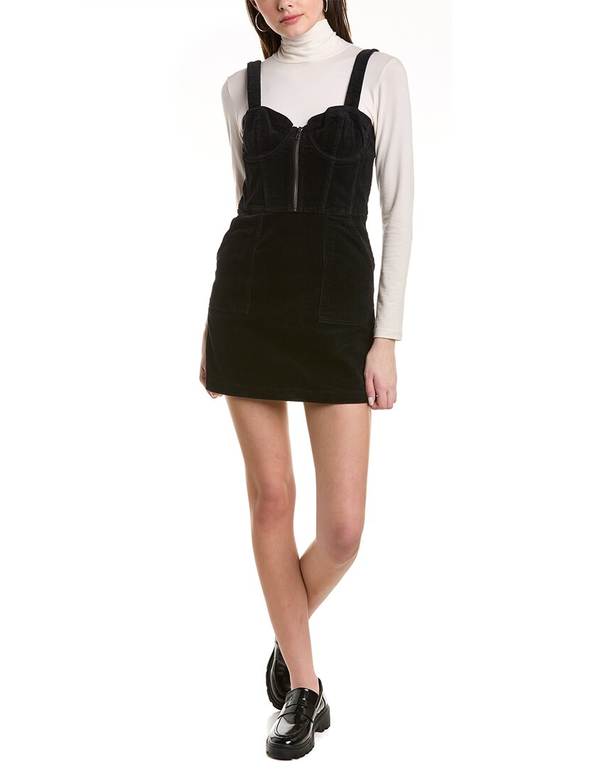 Shop Alice And Olivia Alice + Olivia Keely Patch Pocket Min Mini Dress In Black