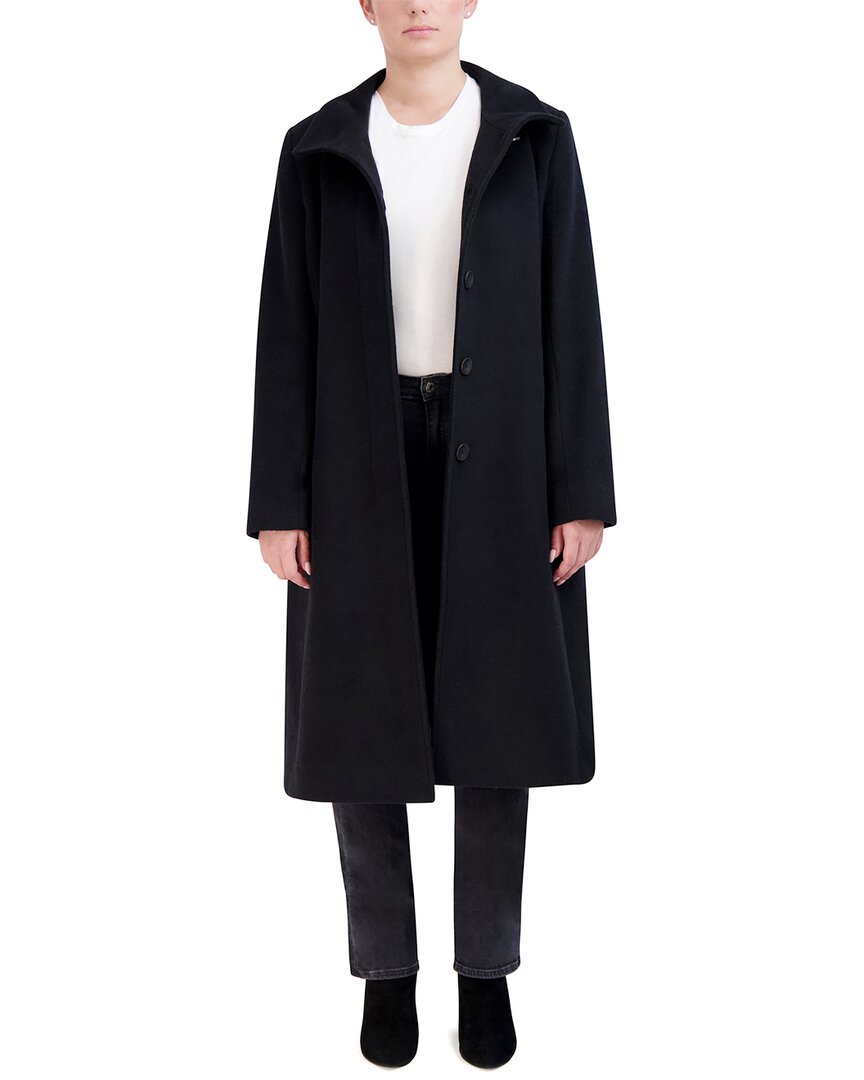 Cole Haan Luxe Wool-blend Belted Oversized Coat