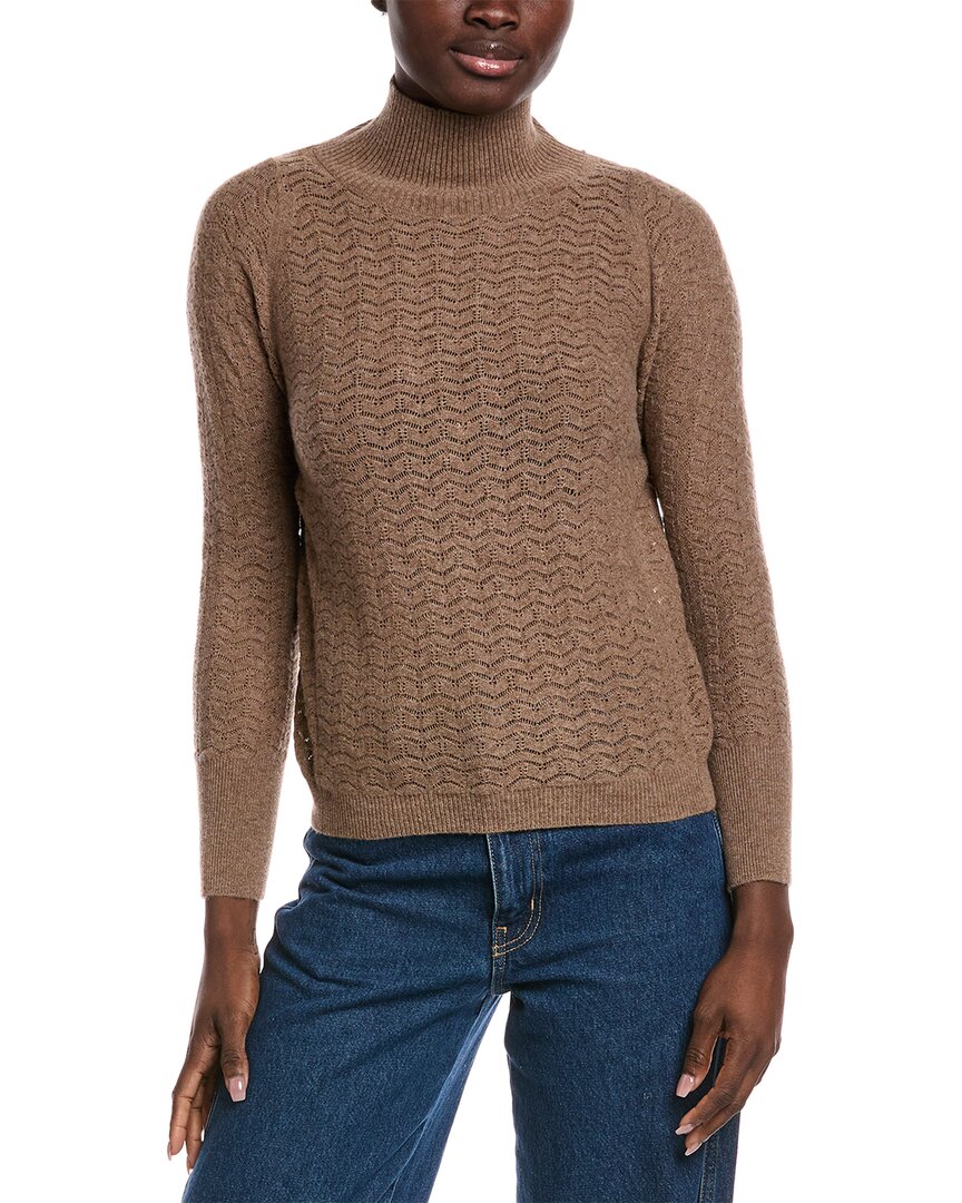 Malo Cashmere Donna Wool & Cashmere-blend Sweater In Brown