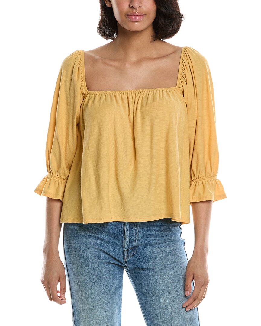 Shop Nation Ltd Luca Top In Yellow