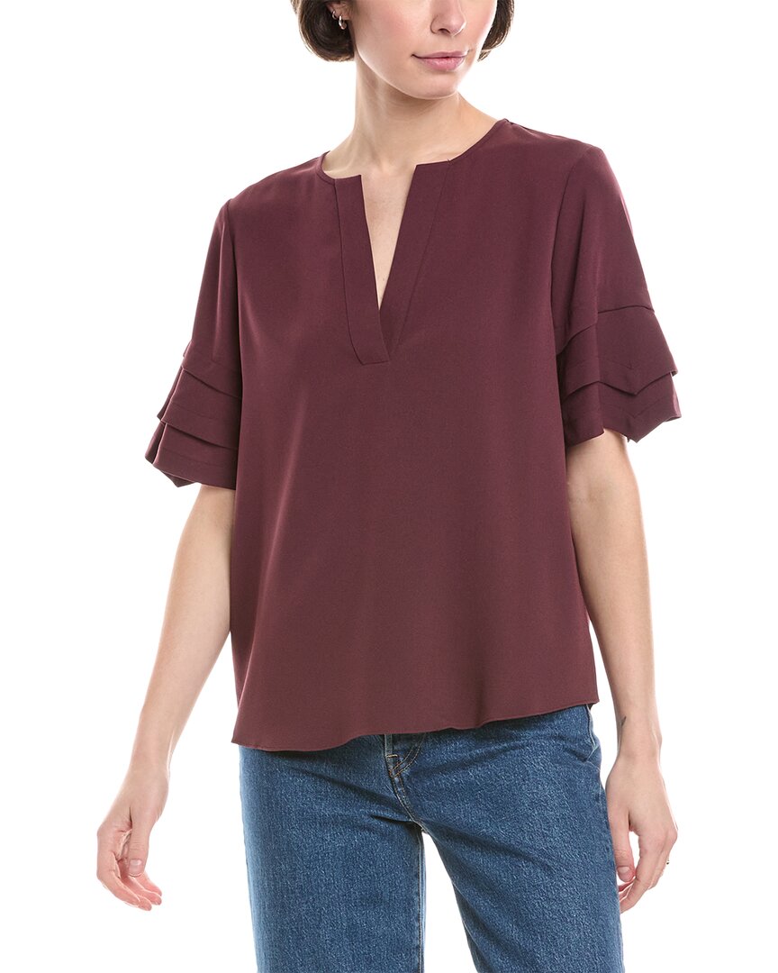 FRAME FRAME DENIM TIERED RUFFLE BLOUSE