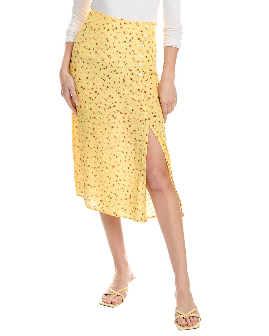 Chaser Buttercup Ditsy Skirt In Yellow In Yellow