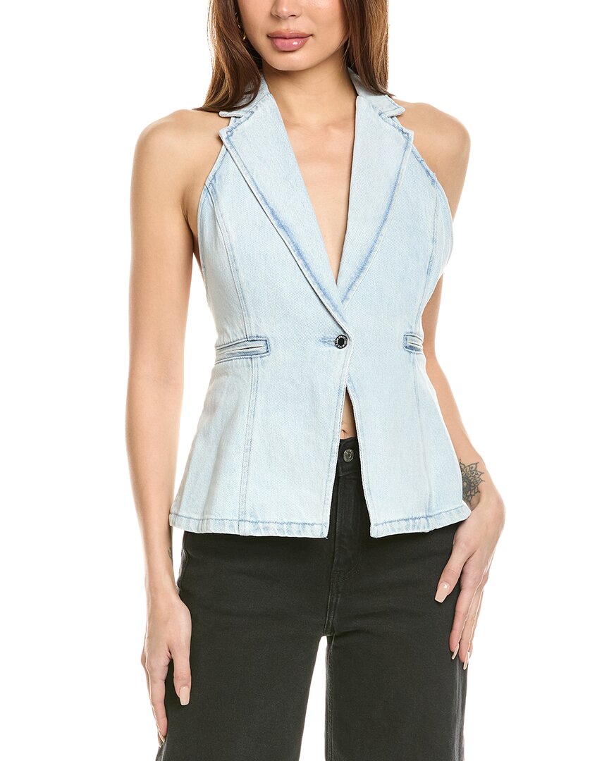 Weworewhat Denim Vest In Blue
