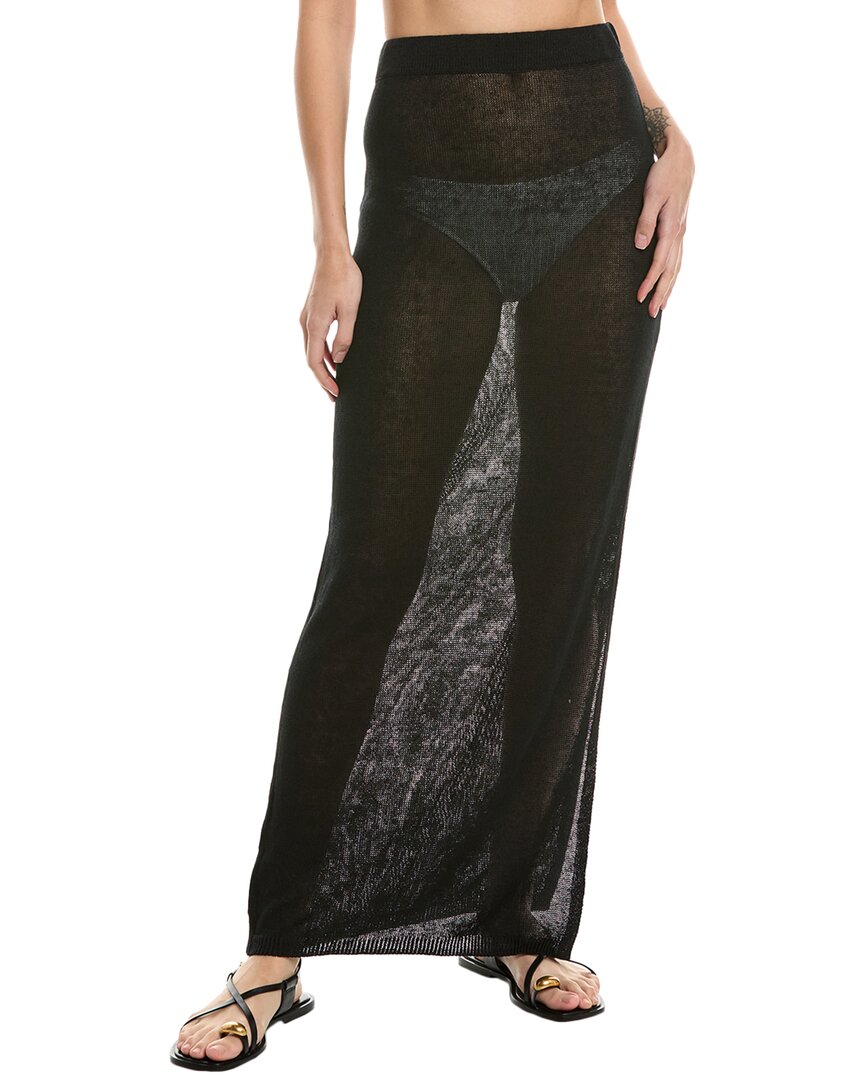 SOLID & STRIPED SOLID & STRIPED X SOFIA RICHIE GRAINGE THE FREDA LINEN-BLEND MAXI SKIRT