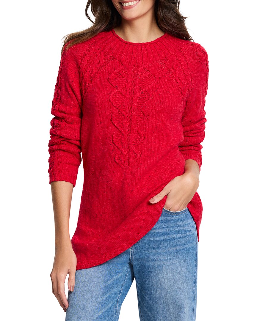 Nic + Zoe Nic+zoe Femme Cotton Blend Cable Sweater