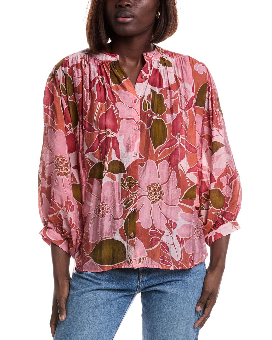 Luxe Always Long Sleeve Blouse In Pink