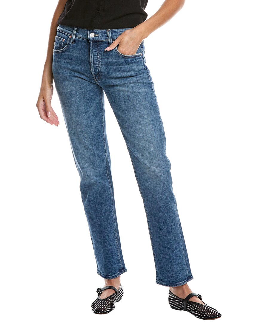 Shop Mother The Hiker Skimp Dream Team Slim Straight Jean In Blue
