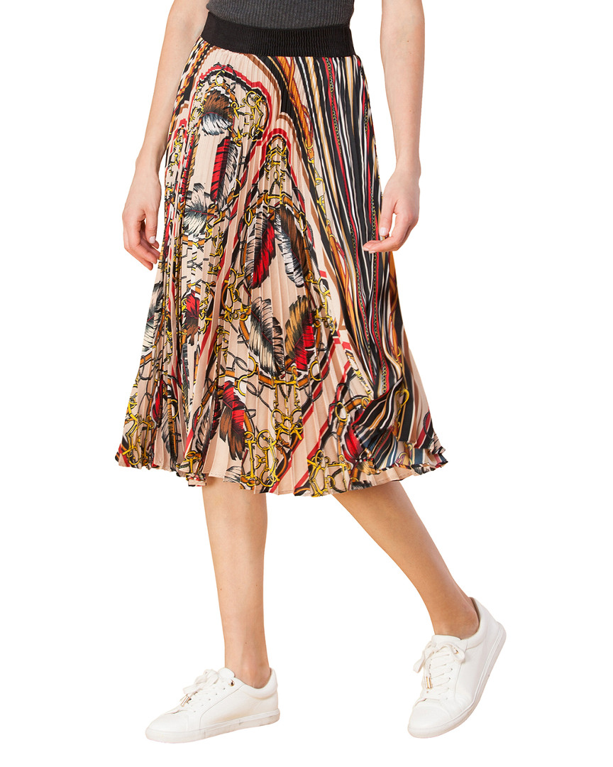 Image of Hale Bob Pleated Midi Skirt