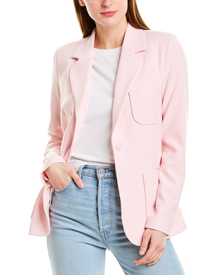 525 America Double Weave Soft Tailored Blazer Women's Pink S | eBay