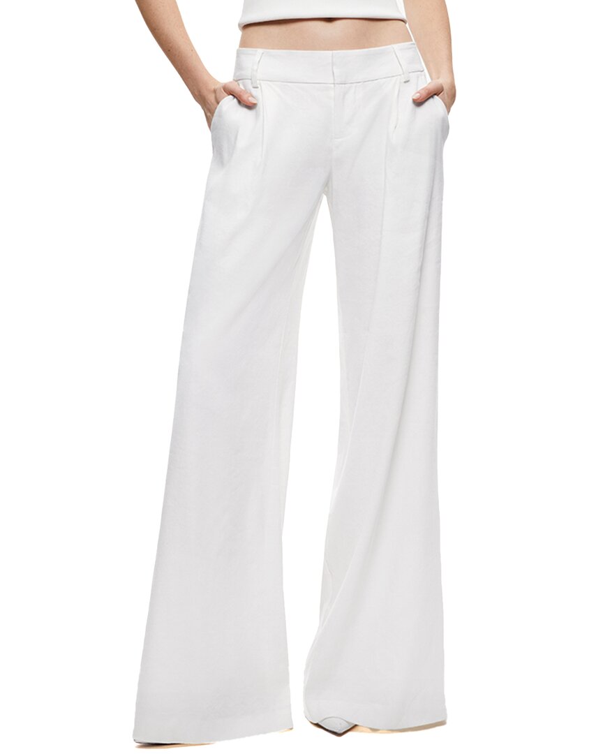 ALICE AND OLIVIA ALICE + OLIVIA ERIC LINEN-BLEND PANT