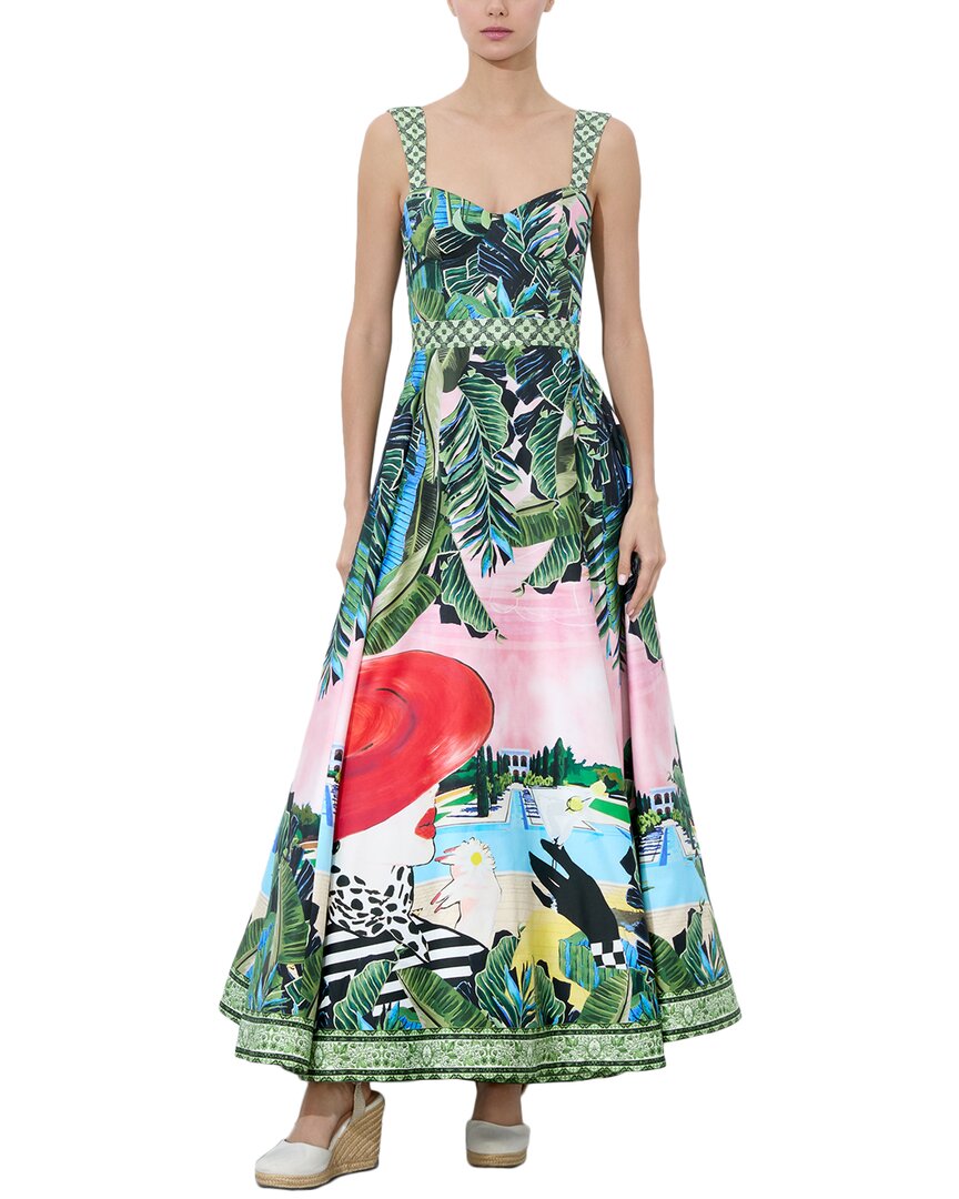 ALICE AND OLIVIA ALICE + OLIVIA FIA MIDI DRESS