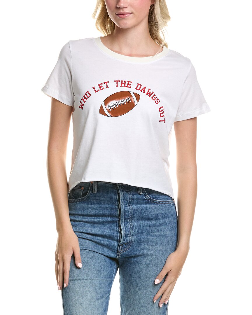 Prince Peter Graphic Boyfriend Crop T-shirt In White