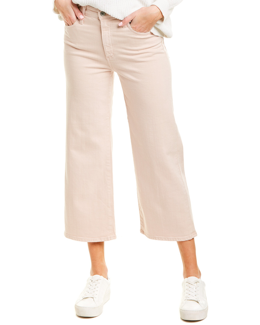Image of AG Jeans The Etta Pink High-Rise Wide Crop