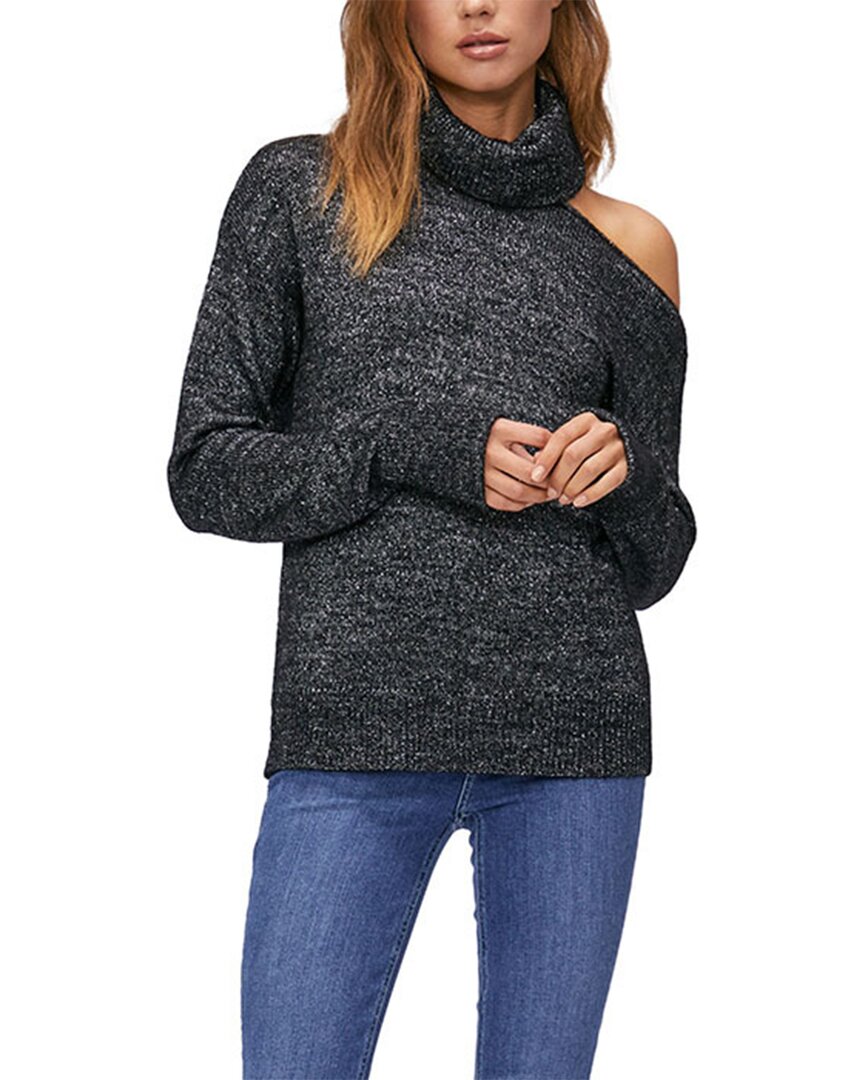 Paige Raundi Wool-blend Sweater In Black
