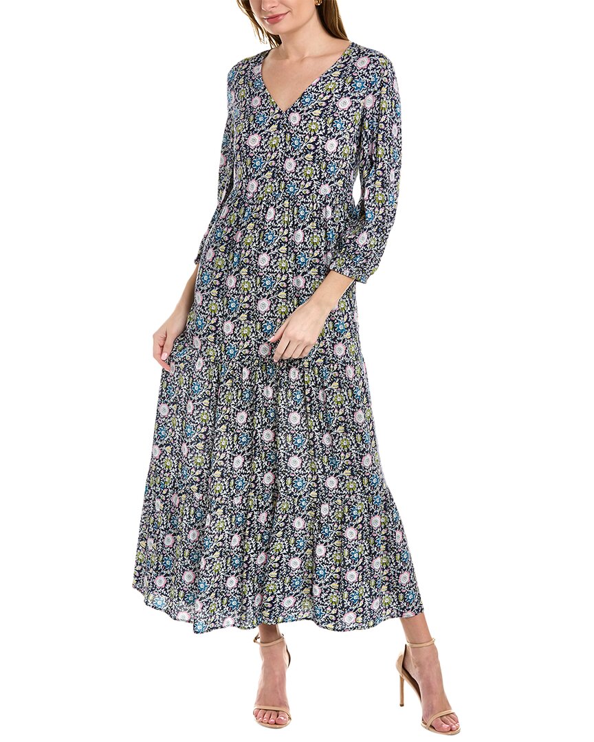 BODEN BLOUSON SLEEVE MAXI DRESS
