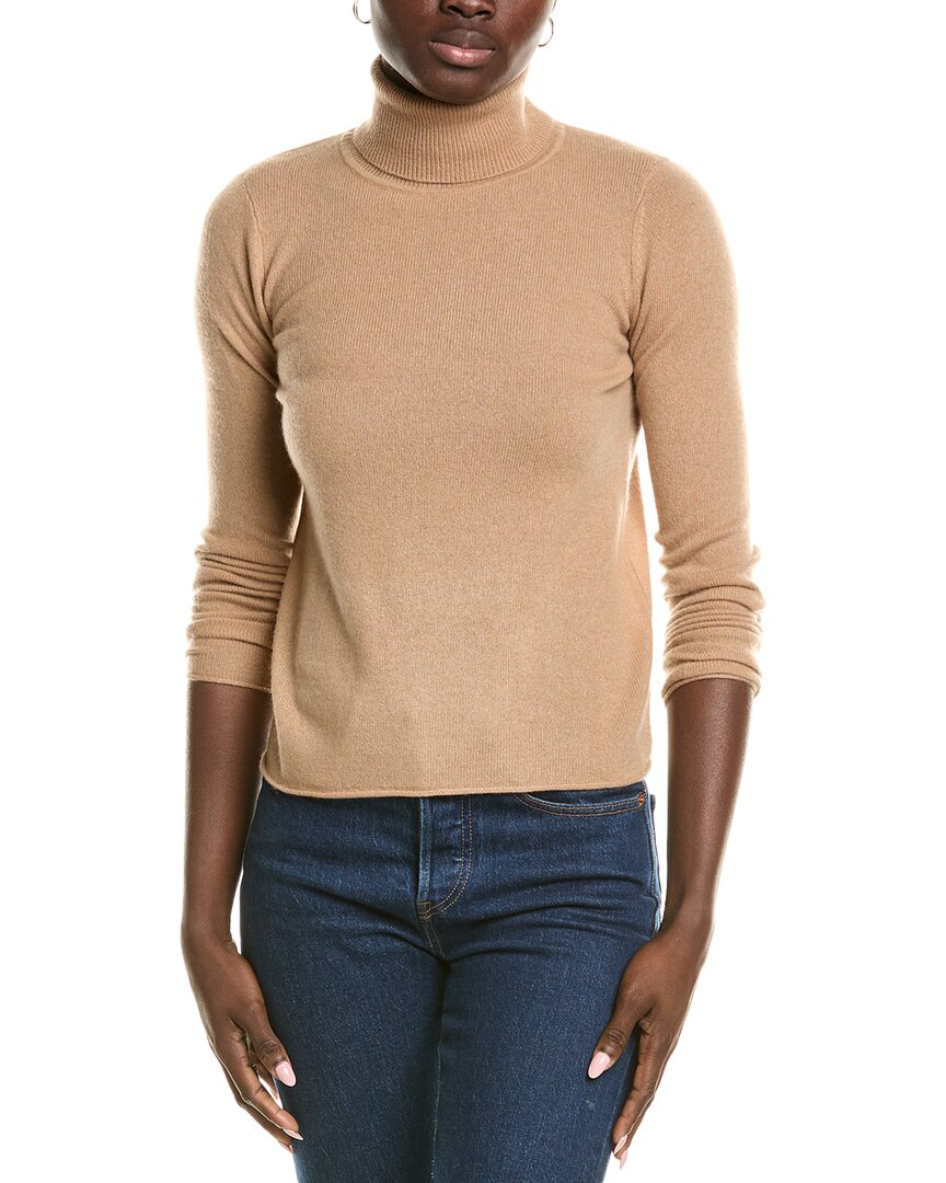 Sofiacashmere Roll Cuff & Hem Turtleneck Sweater