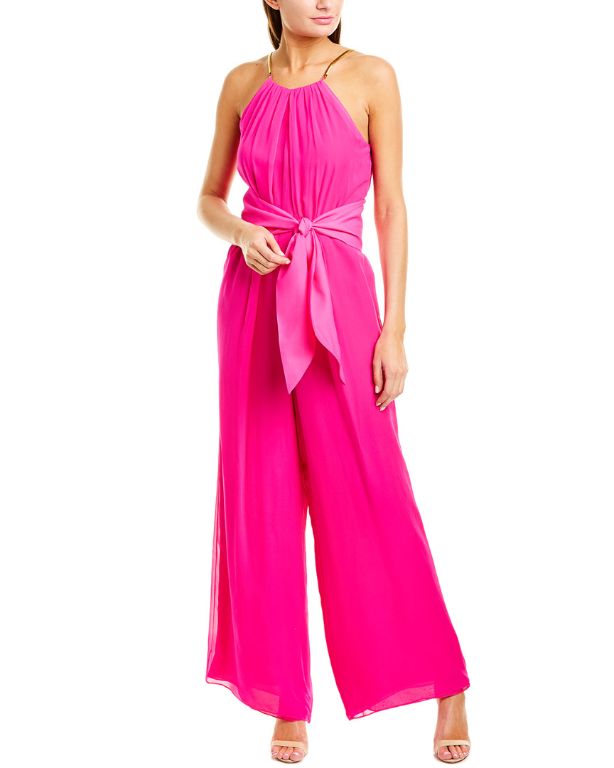 Trina Turk Jungle Silk Jumpsuit Women's Pink Xs | eBay