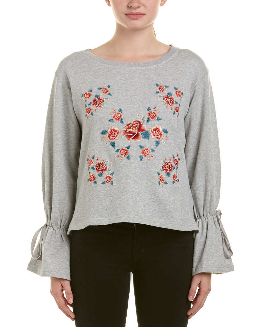 bell sleeve sweatshirt