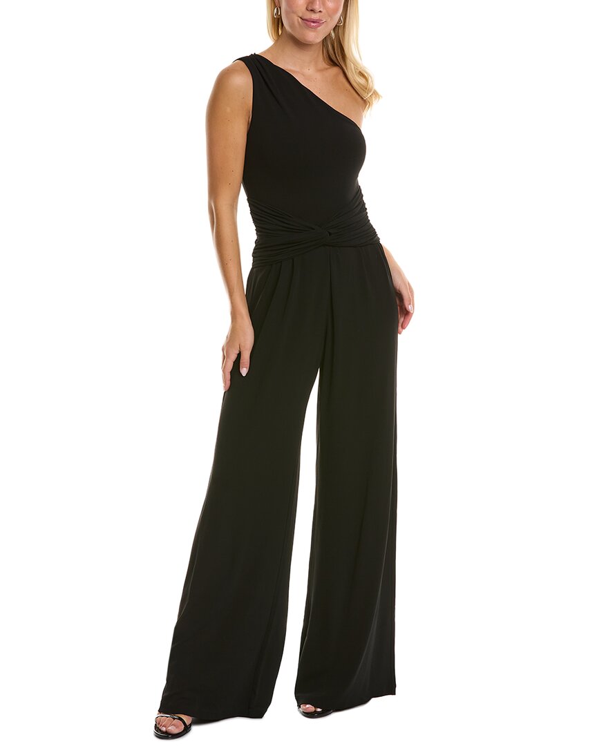 Shop Michael Kors Collection Palazzo Jumpsuit In Black