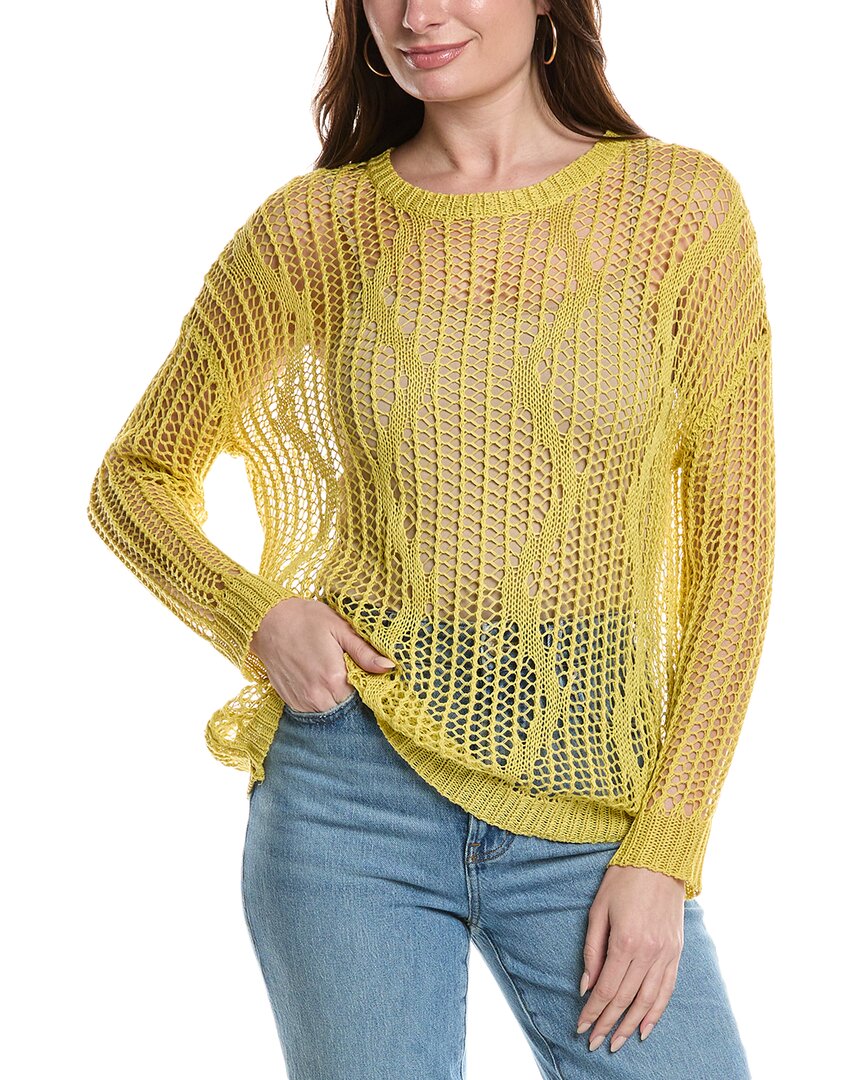 Rain + Rose Sweater In Yellow
