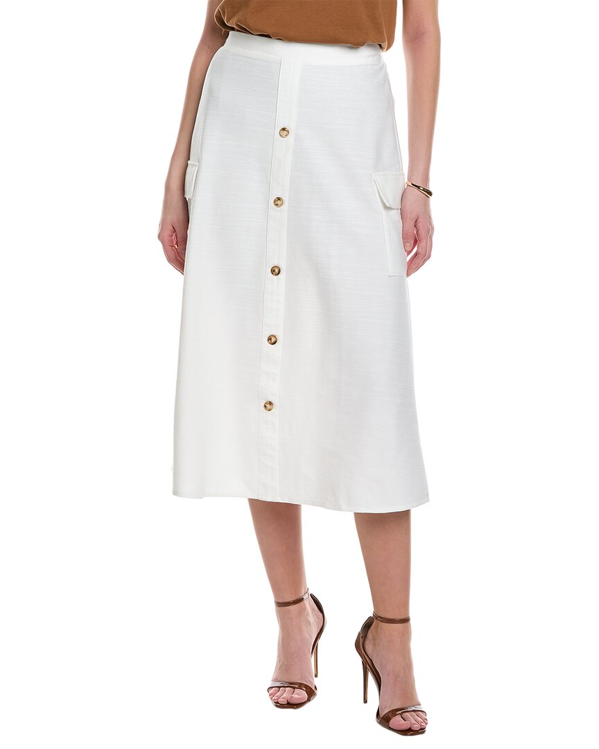 Yal New York Button Front Cargo Skirt