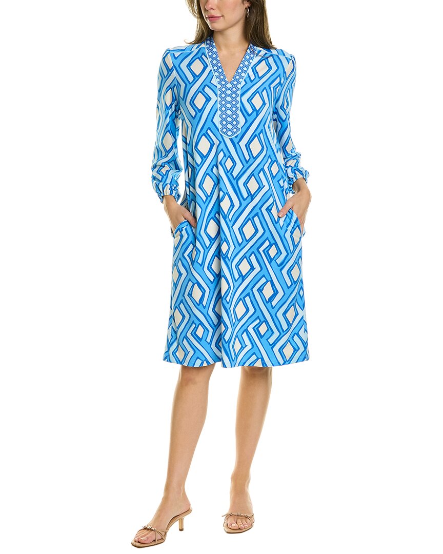 Shop J.mclaughlin Emer Midi Dress In Blue