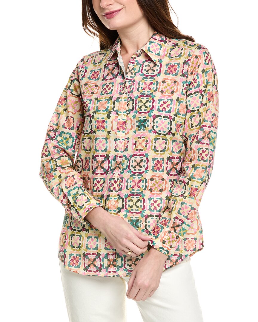 Foxcroft Zoey Shirt In Beige