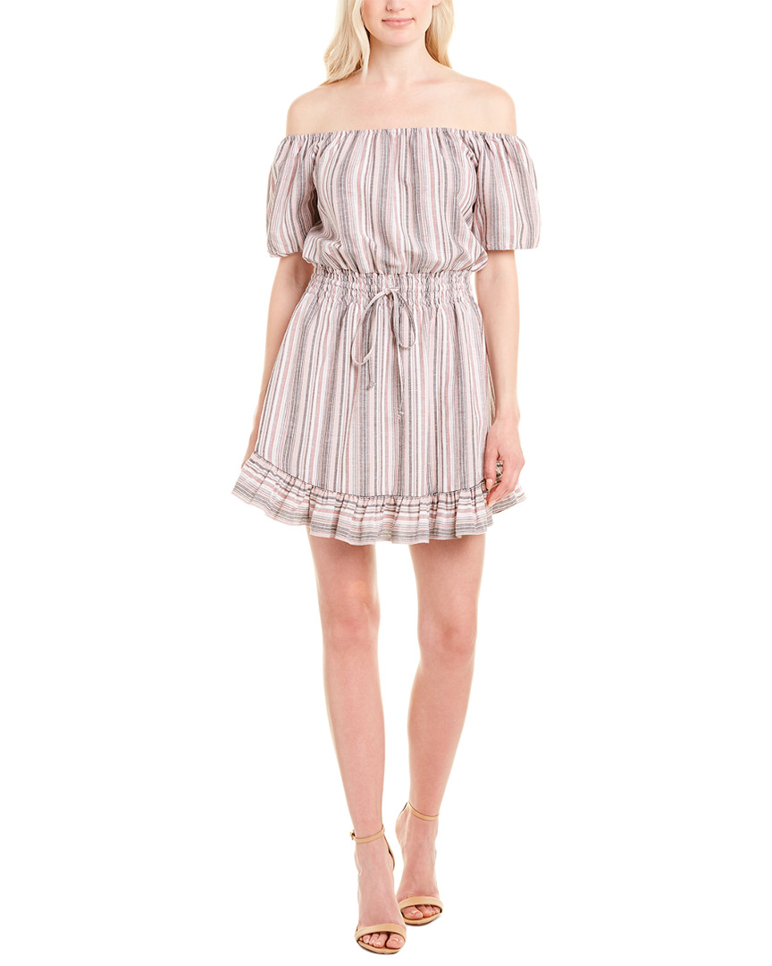 Image of DREW Summer Linen-Blend Mini Dress