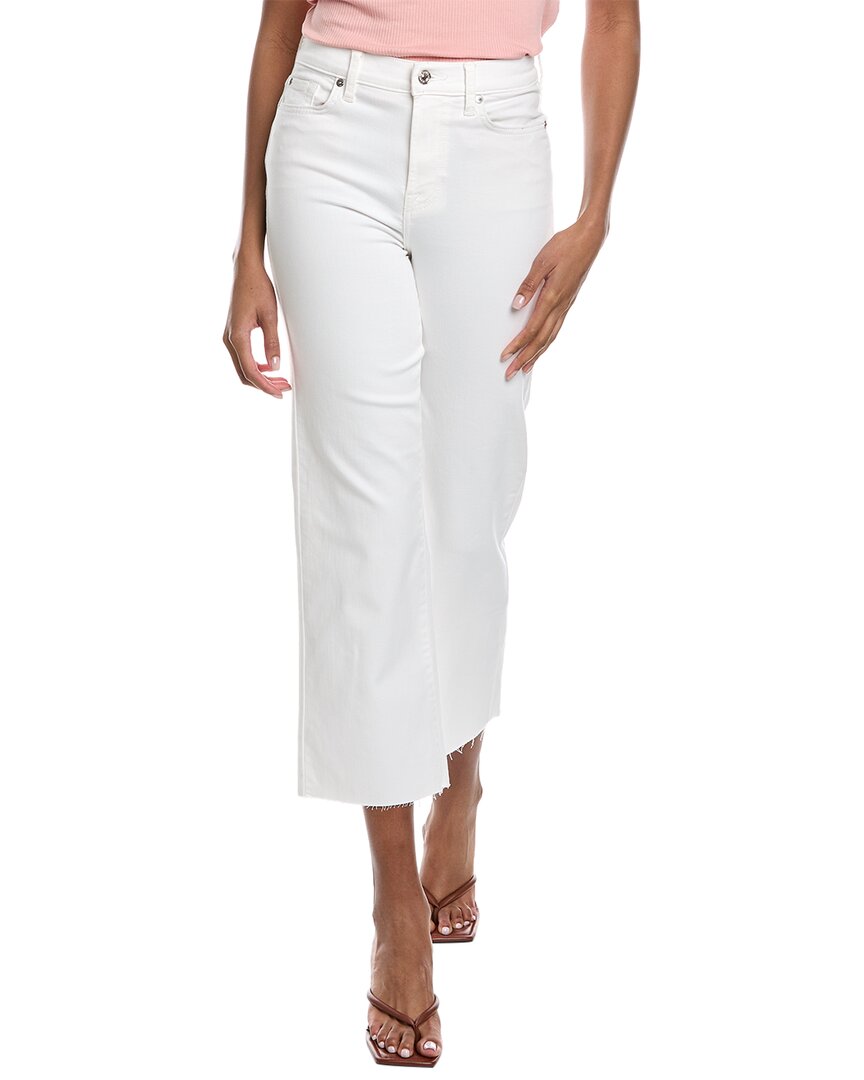 Shop 7 For All Mankind Alexa White Cropped Jean