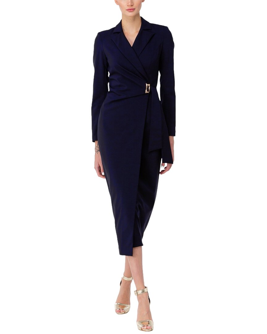 Shop Bgl Wool-blend Midi Dress