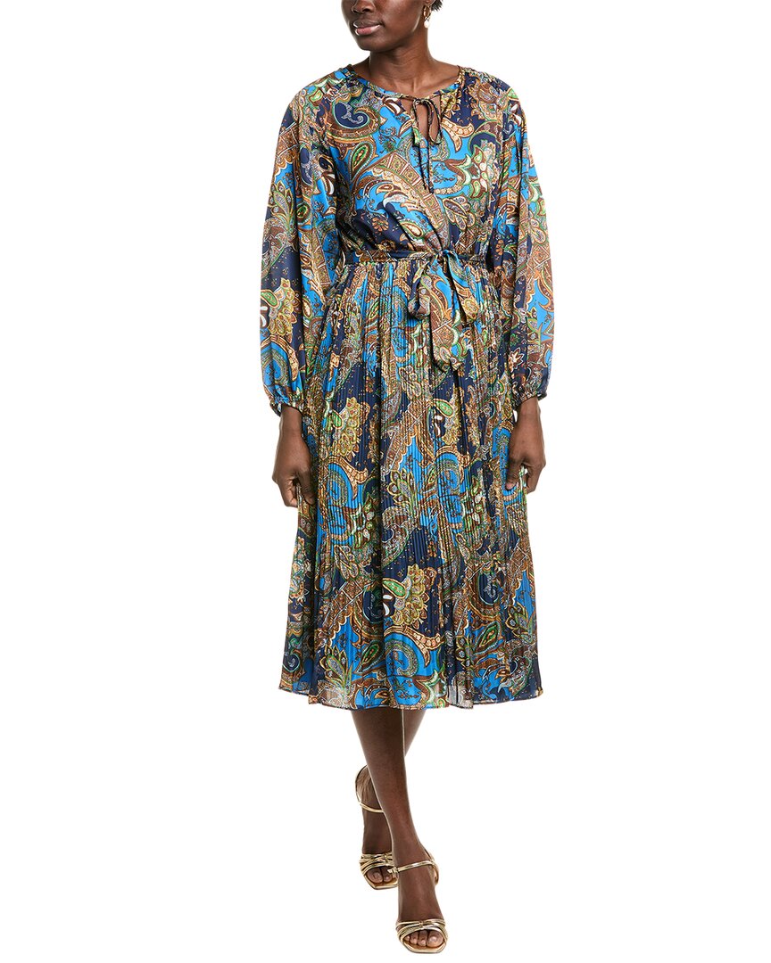 T Tahari Midi Dress In Multi