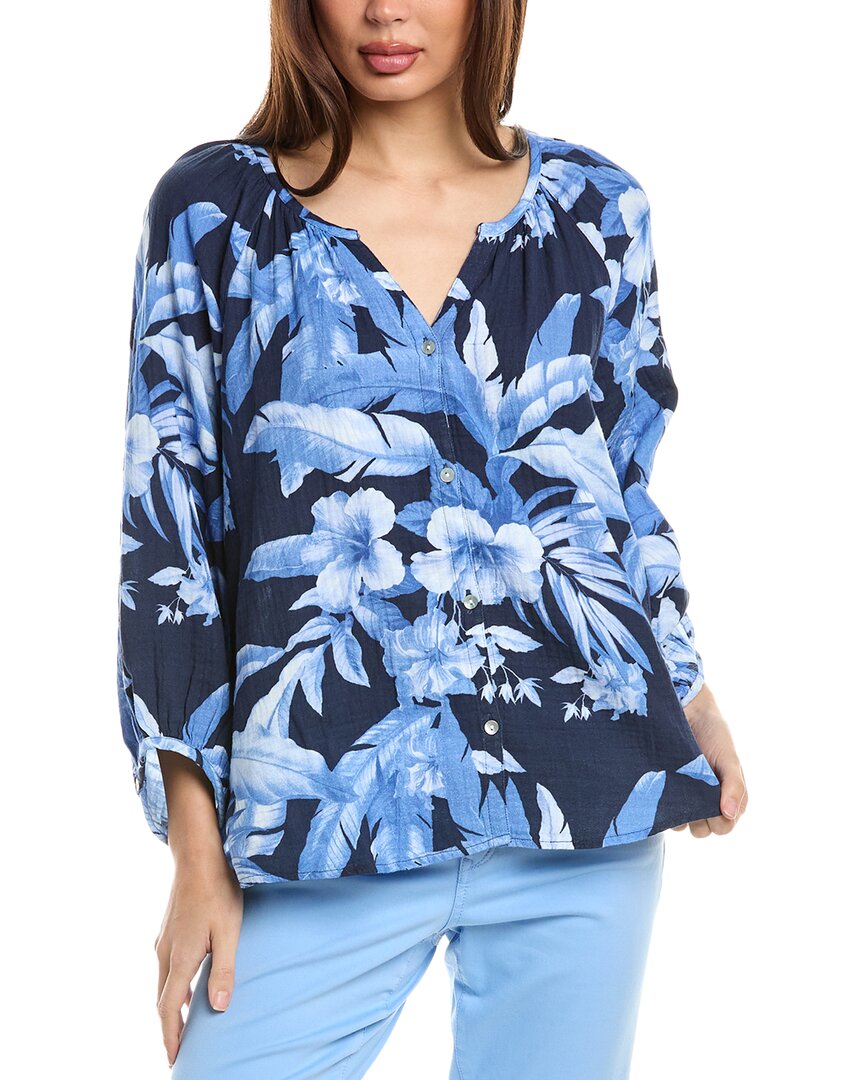 Tommy Bahama Daybreak Hibiscus Top In Blue