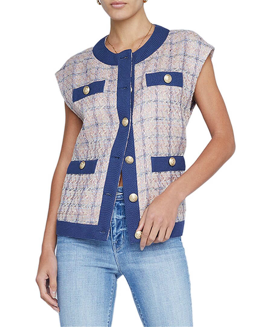 L Agence Laurel Oversized Vest In Multicolor